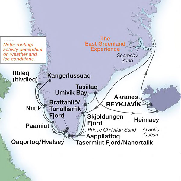 Expedition Cruises | 28-Night Vikings, Volcanoes & Wild Shores Iinerary Map